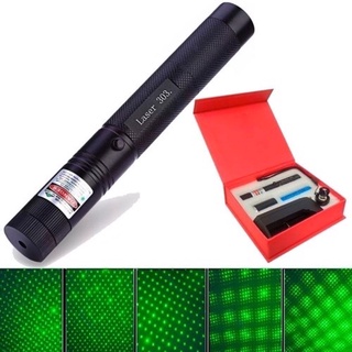 Caneta Laser Laser Pointer Verde com Bateria Recarregável com Chave de Segurança #Laser 303