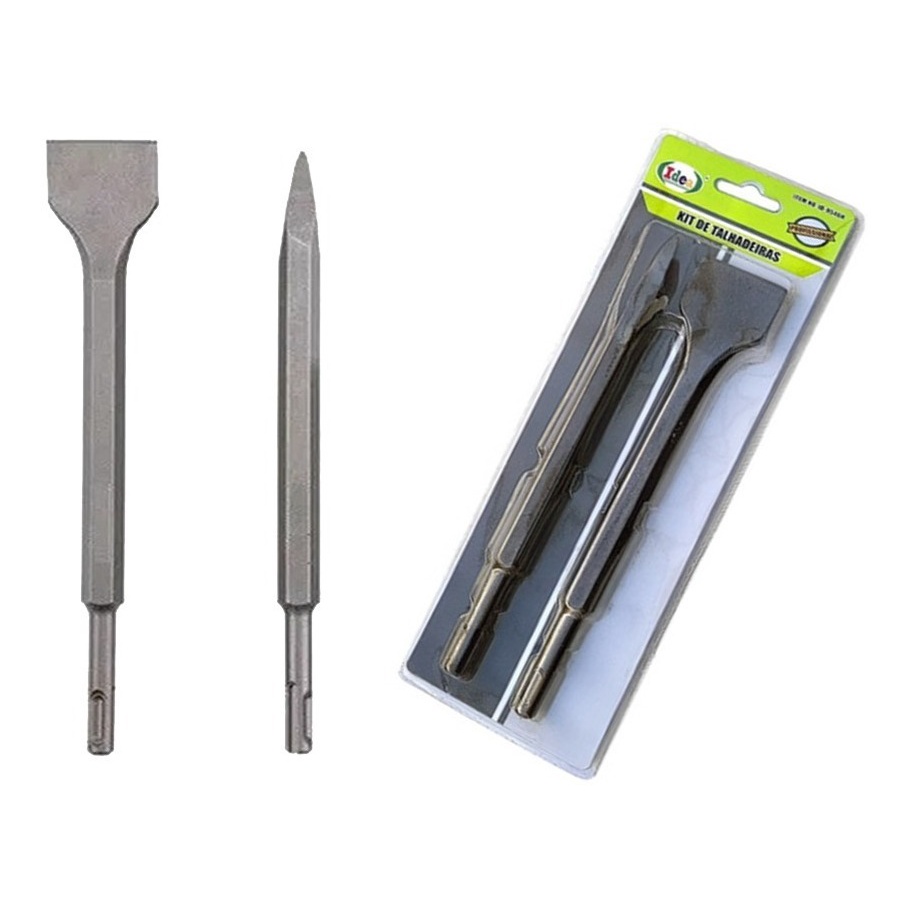 Kit Ponteiro E Talhadeira Larga Sds Plus Martele Makita  Maquina Bosch