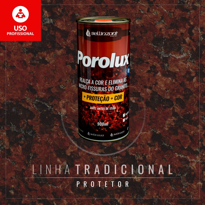 Porolux Preto 900 ML - Bellinzoni em Oferta na Shopee