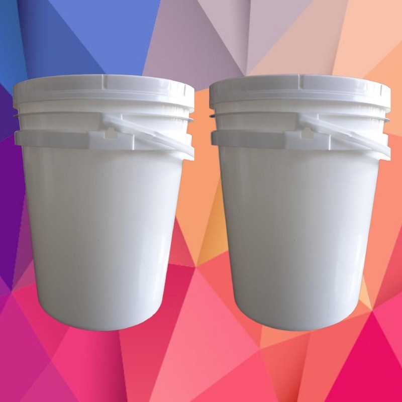 Balde Alça Plastica para papinha   - Kit 02 Peças