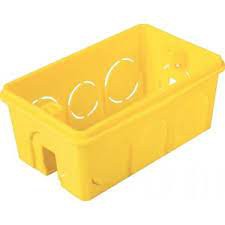 Caixa Luz 4x2 Pvc Amarela Tramontina para Tomada interruptor...