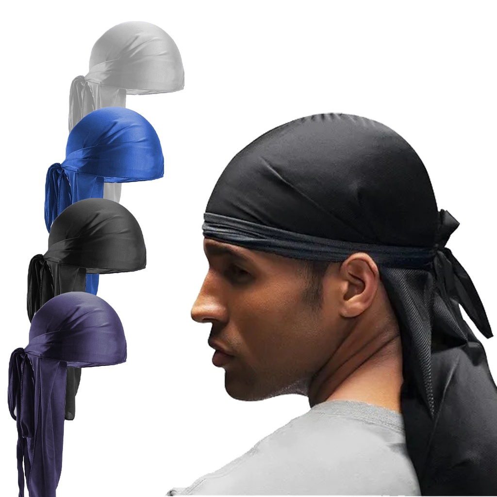 Bandana durag preta Shopee Brasil