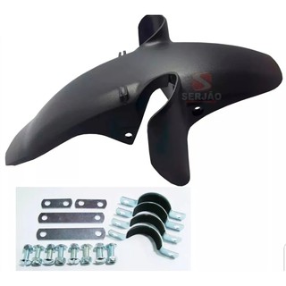 Paralama dianteiro inferior bros 125 150 160 xre300 tornado + adaptador em Oferta na Shopee