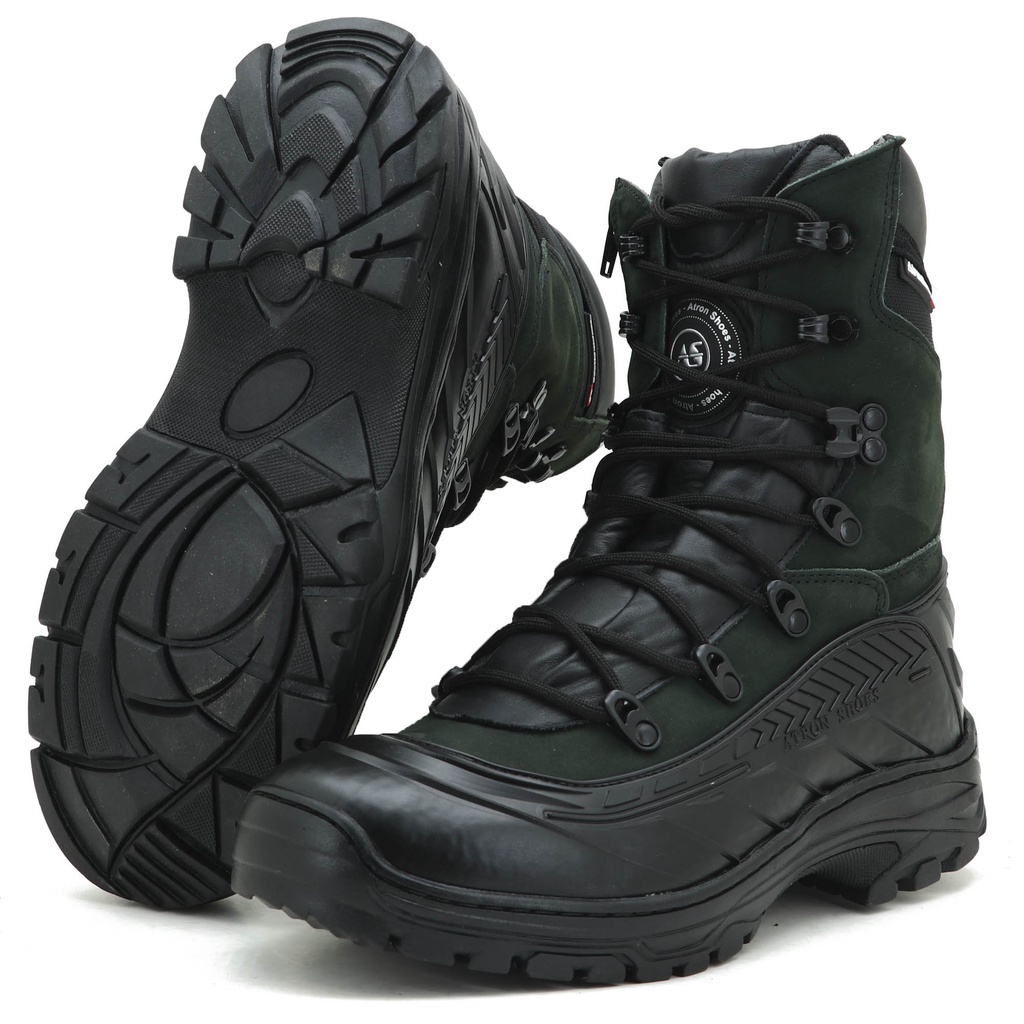 COTURNO TATICO MILITAR COURO 289 VERDE MIL NBK