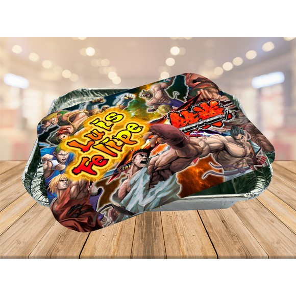 street fighter tampa de marmitinha lembrancinha  - 20 UNIDADES