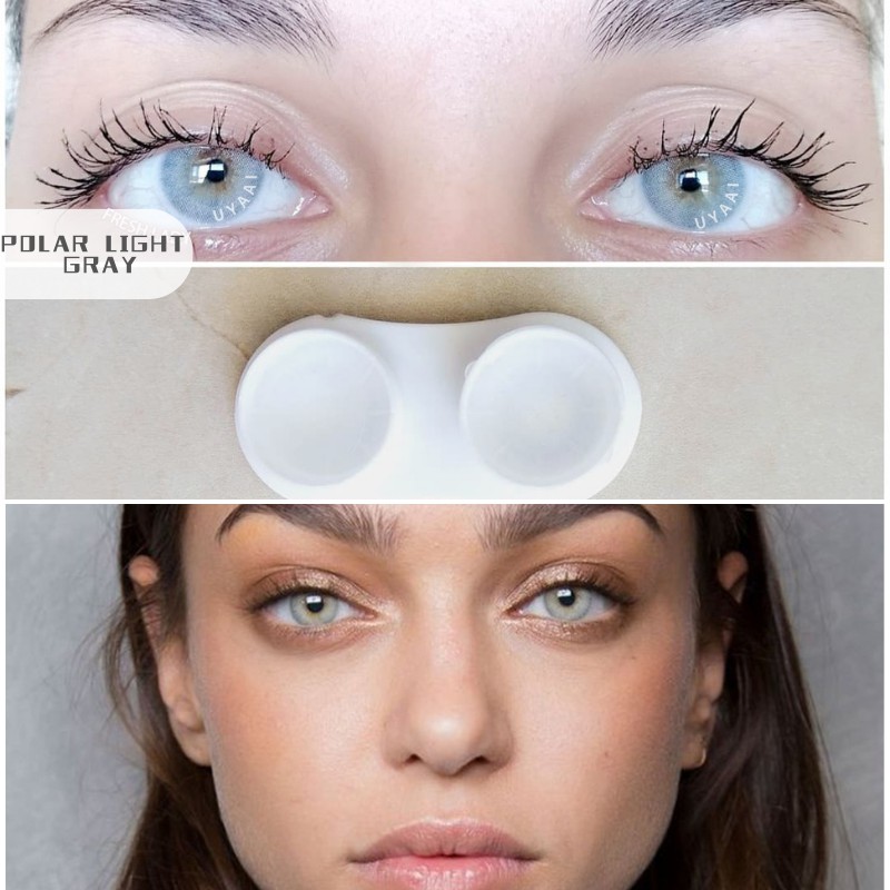 UYAAI Eye Contacts Grey Contact Lenses