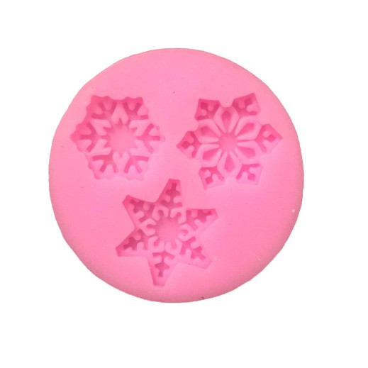 Molde De Silicone Flocos De Neve Para Decorar F323 em Oferta na Shopee