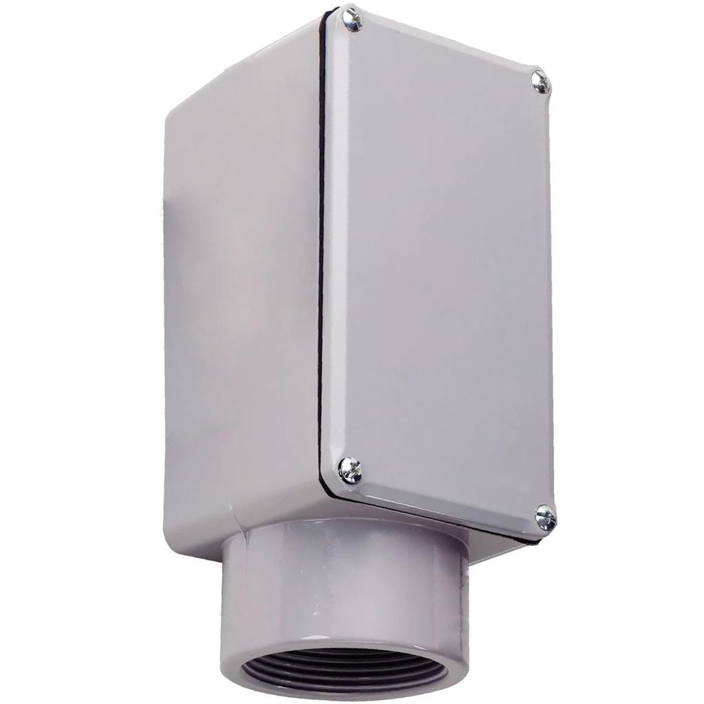 Condulete Tipo E Fixo Cinza Aluminio 1 Polegada Rosca Bsp em Oferta na Shopee