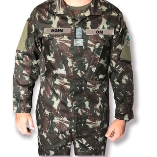 Farda Exército Brasileiro Camuflada NOVO Modelo Blusa de Combate ...