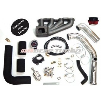 Kit Turbo VW Motor AT 1.0 8 Válvulas Antigo Até 2002 - Sem Turbina
