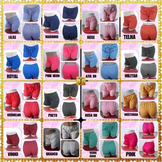 Short Canelado M ao XG Kit 12 peças