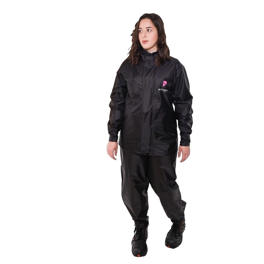 Capa De Chuva Gola Alta Feminina Nylon Urban Pioneira — imagem 2 de 2