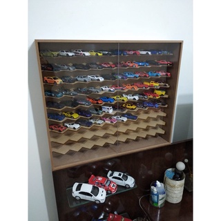 kit 2 Estante expositor 45 graus para 100 hot Wheels com acrílico ...