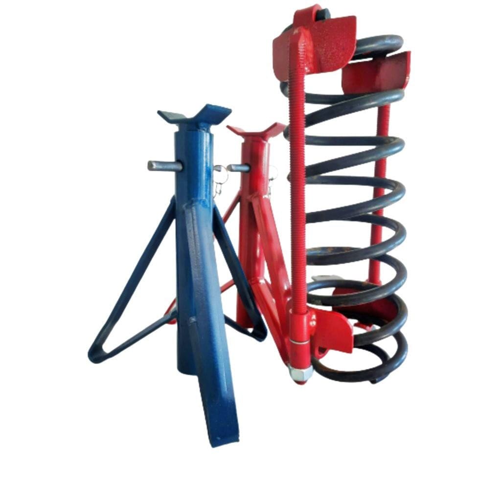 Kit Encolhedor De Molas + 2 Cavalete Automotivo