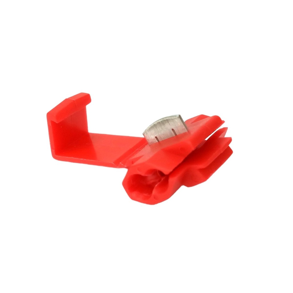 Conector Derivacao Reforçado Resistente Tap Link Vermelho 0,5 A 1,0 Mm² 10 Unid Emenda Cabos Fios