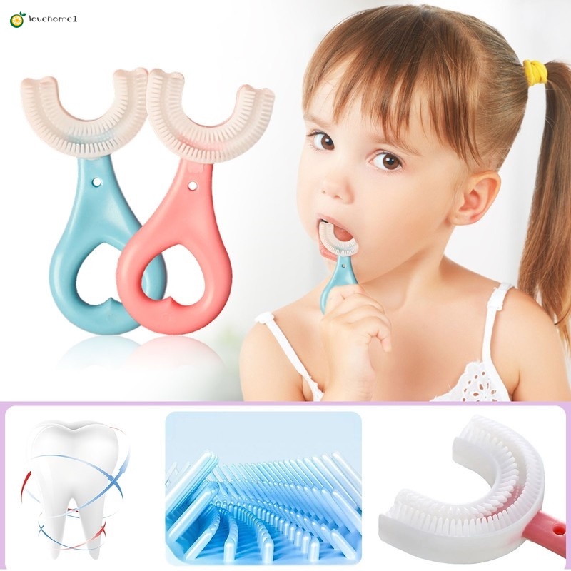 Escova De Dentes Infantil Em Formato De U De 360 Graus 2-6 - 12 Anos Para  Crianças escova de dente infantil | Shopee Brasil
