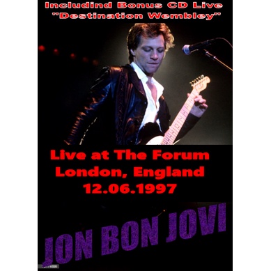 JON BON JOVI - DVDr + CDR Inglaterra 1997 (Live at Forum)
