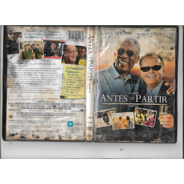 DVD Antes de Partir - Filme com Jack Nicholson e Morgan Freeman - Veja a foto do anúncio (USADO E ORIGINAL)