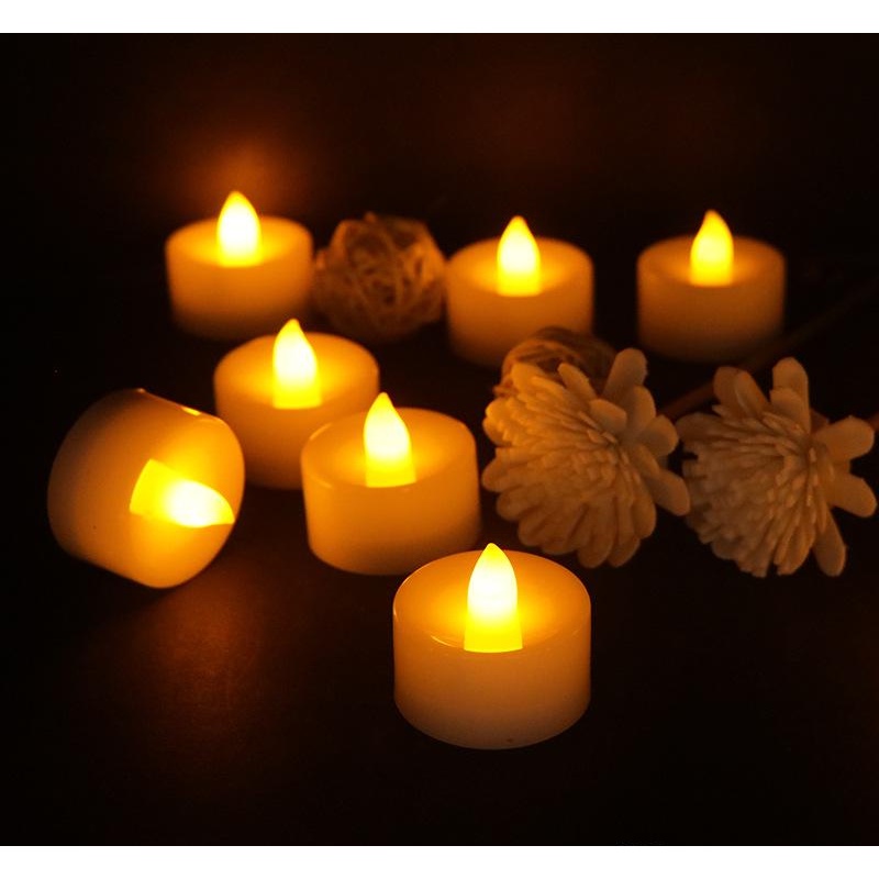 4 Vela Led Eletrônica Decorativas Festa Casamento Decoração Com Baterias em Oferta na Shopee