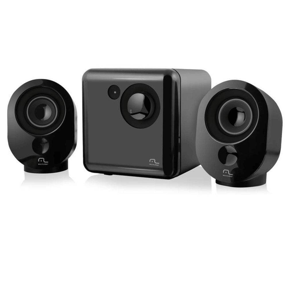 Caixa de Som Multilaser Subwoofer Usb 15w Rms Preto Sp166 - Audio