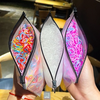 1000 Peças/Saco Faixas De Cabelo Elástica Multicolor Descartável