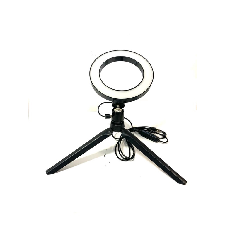 Ring Light 6 Polegadas Iluminador Portátil 16cm Make Selfie