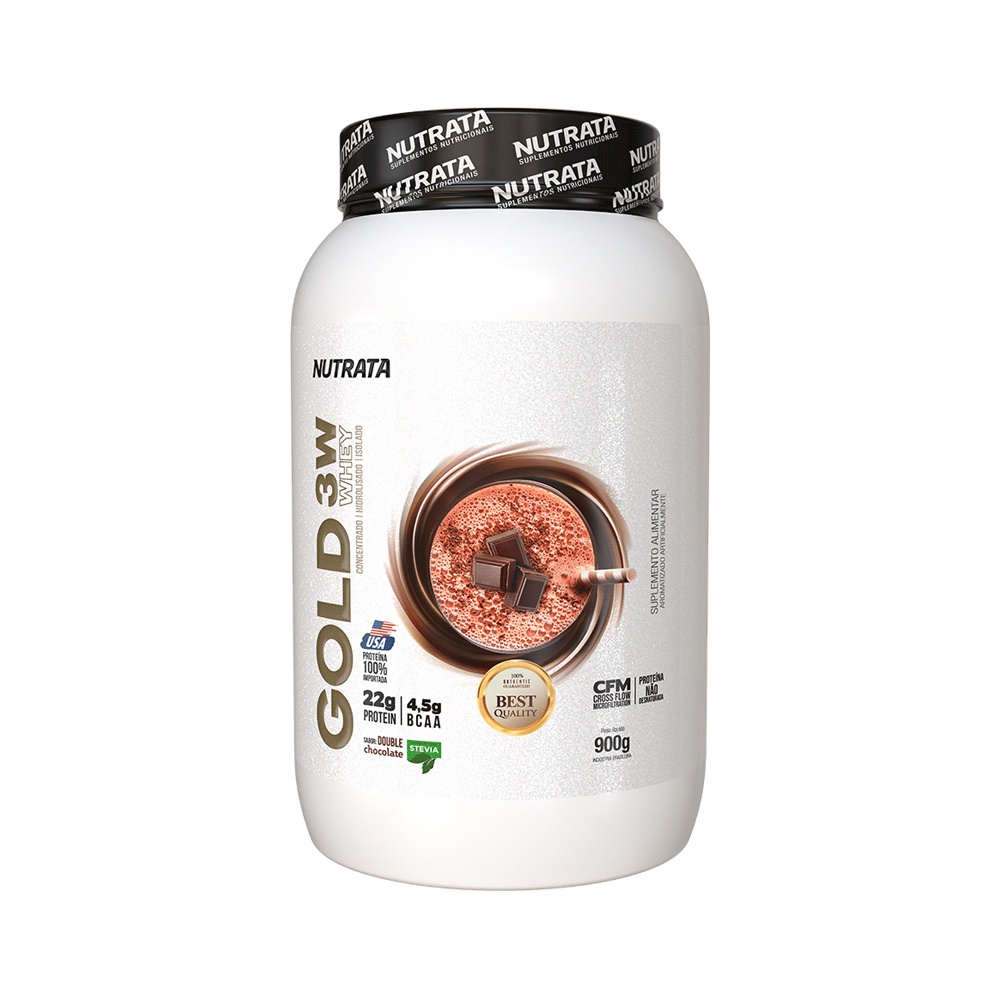 Whey Protein 3w Gold Whey 900g - Nutrata