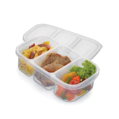 Pote Organizador com 3 Divisórias 1,1L Nitron para Mantimentos e Alimentos Cozinha Organizada