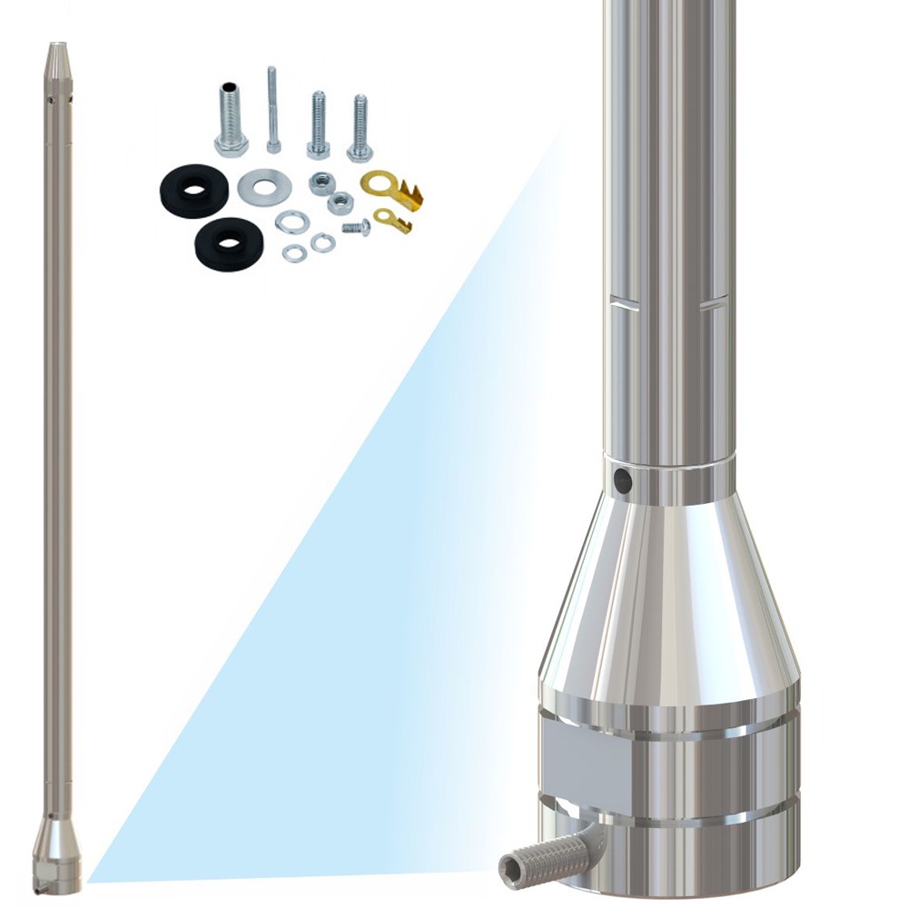 Prolongador Alongador Inox 60cm Haste Maria Mole + Parafusos Anti-Furto