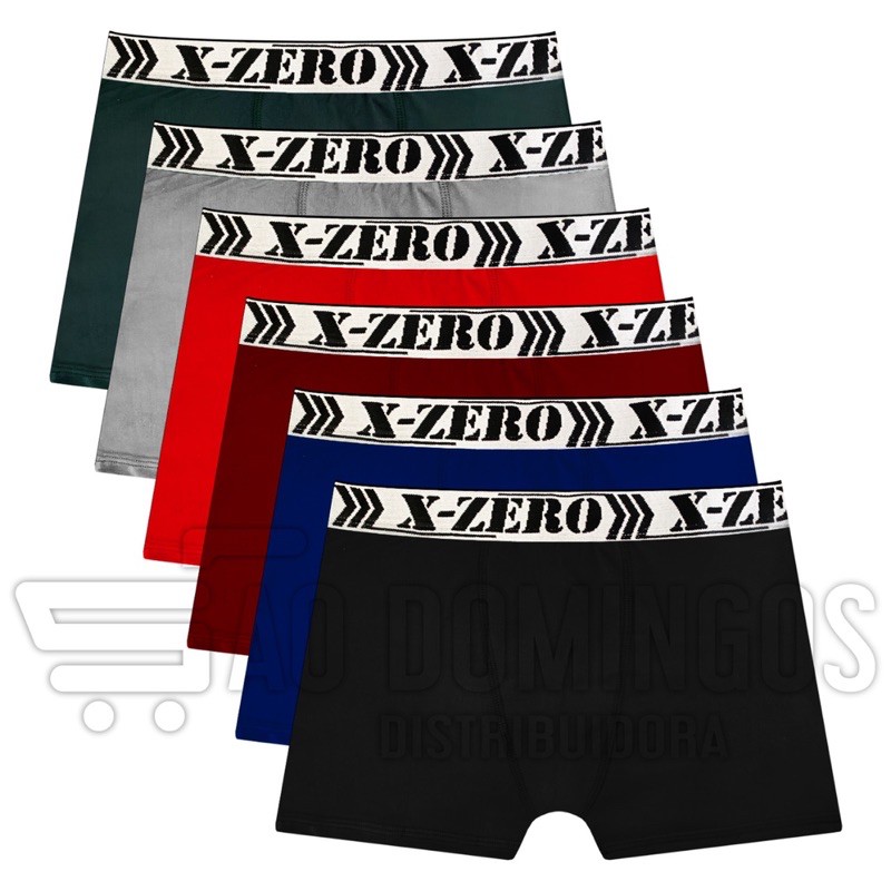 Cueca Box X-zero Original - Direto Da Fábrica Alta Qualidade Microfibra Lisas E Estampadas Forro 100% Algodão