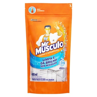 Limpa-Vidros e Superfícies Líquido Mr Músculo 400ml Refil Econômico em Oferta na Shopee