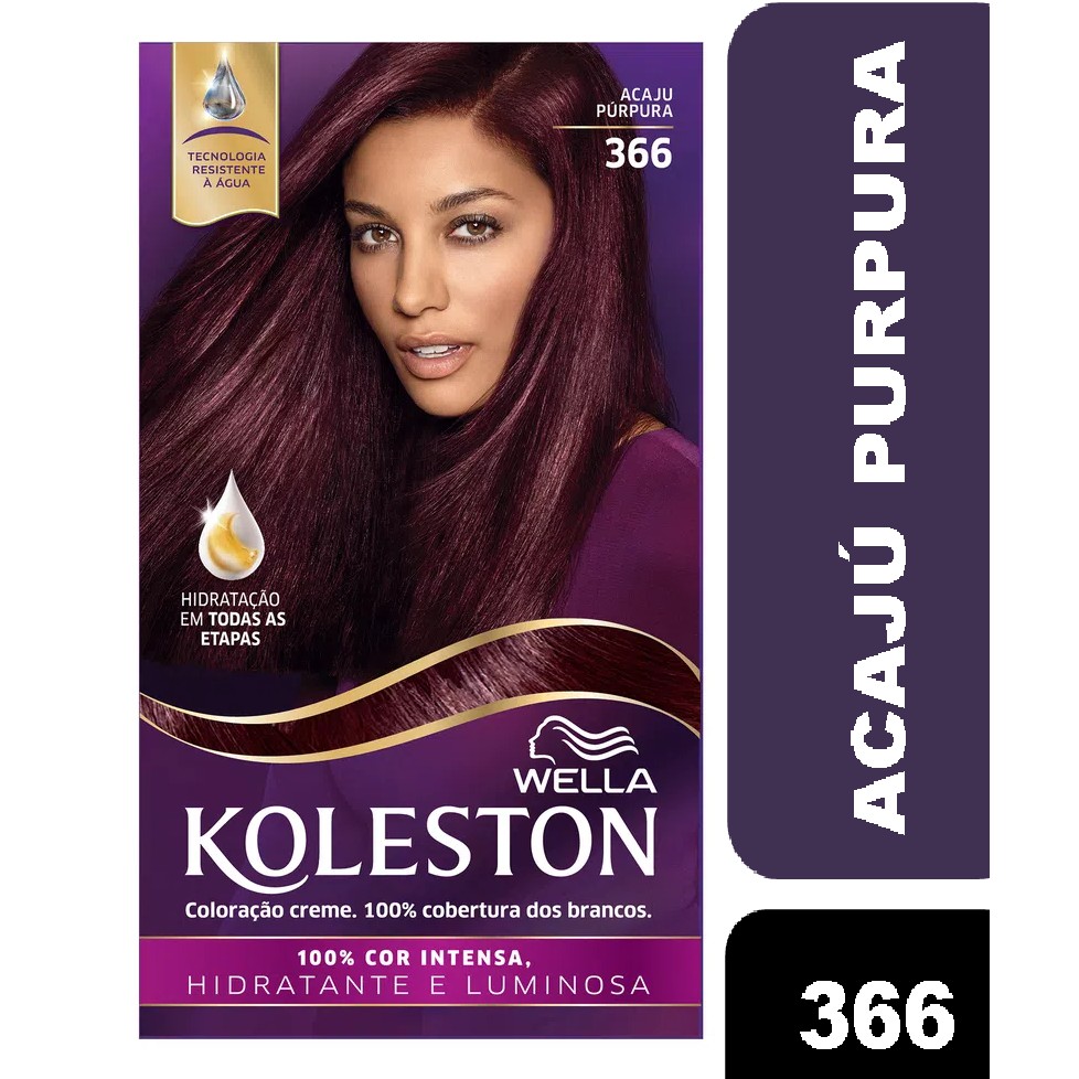 Tintura Koleston 366 Acaju Púrpura em Oferta na Shopee