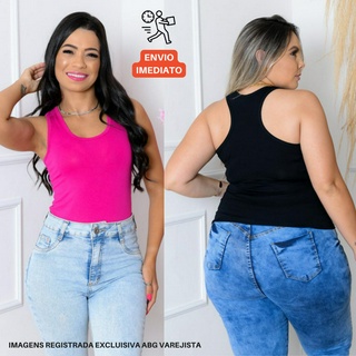 Regata Feminina Viscolaycra Unidade Ou Kit