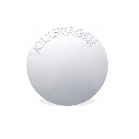 CALOTA CENTRO DE RODA LINHA VW (RODA DE LIGA LEVE ARO 14/ 15/ 16/ 17/ 18/ 20) PRATA LUNAR 25x154x154MM