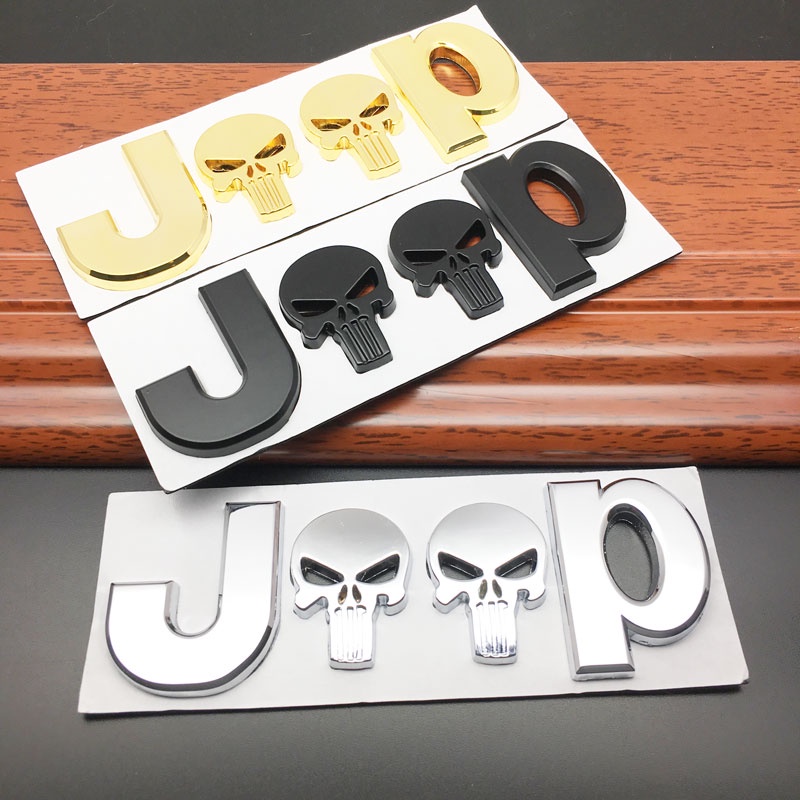 Metal 3D Para JEEP Premium Car Side Fender Traseiro Tronco Emblema Adesivo Decalques