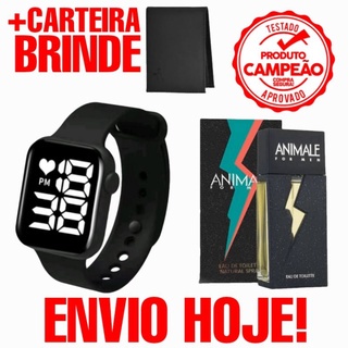 Kit Masculino Relógio Digital+  Perfume Animale + Carteira temdetudo Premium Mega promoção