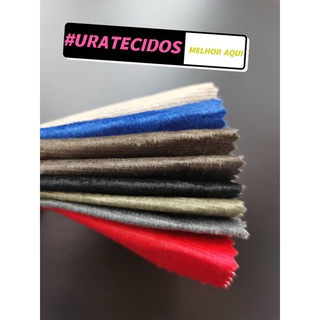 URATECIDOS Tecido Suede Veludo Liso Velveteen Pávia 2 M X 1,40M