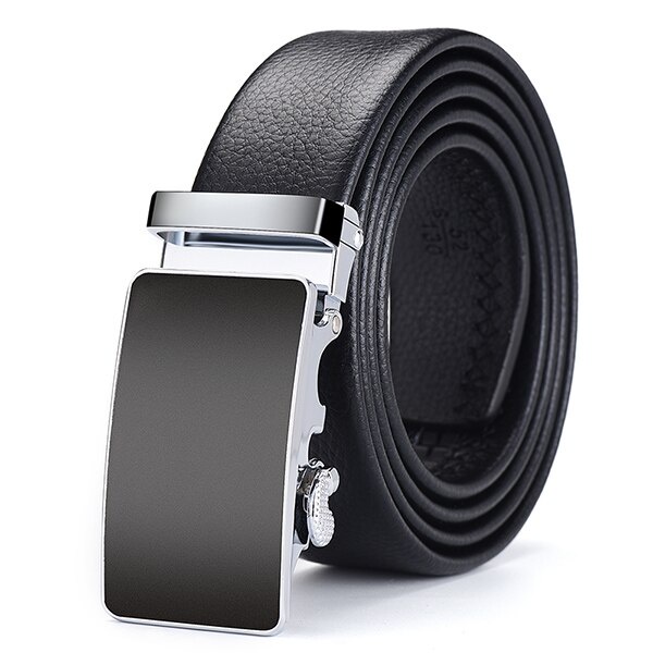 Amedeo Exclusive Designer Clothing Mens Stainless Buckle Genuine Leather Belts 