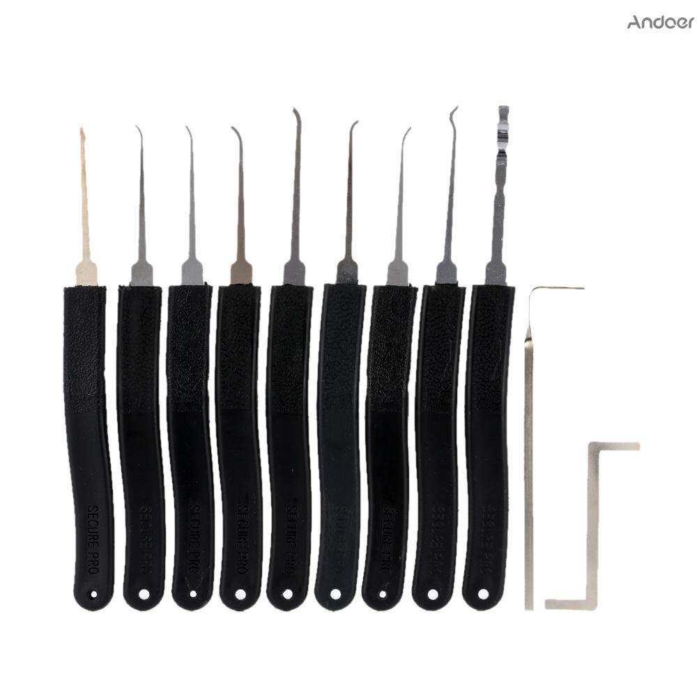 9pcs Door Lock Pick Quick Opener Tools Set Professional Locksmith Tool
