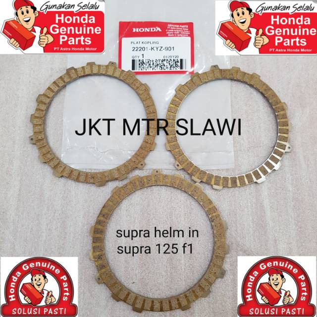 22201-KYZ-901 Forro De Embreagem Placa supra Leme Em 125 f1 Um Conjunto original honda ahm
