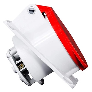 Tomada De Embutir 3P+T 32A 380V Vermelha N4246 - Steck