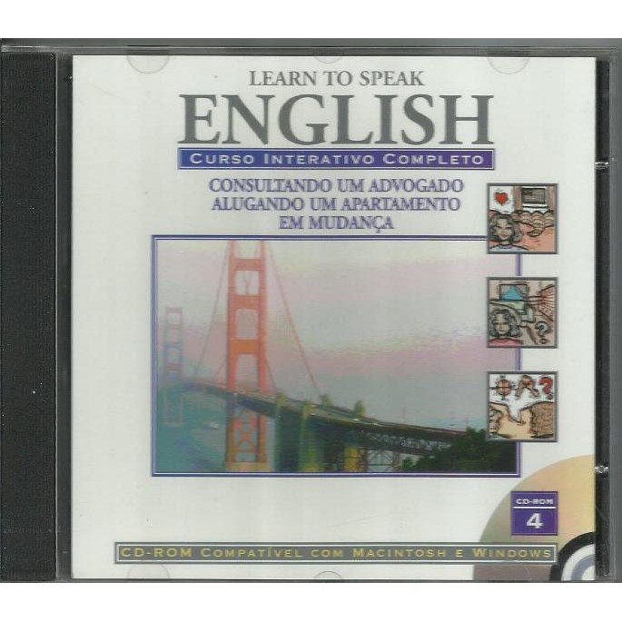 493 Mcd- CD Original 1998- Aula- Learn To Speak English- Volume 4- Consultando Um Advogado- Alugando Um Apartamento- Em Mudança