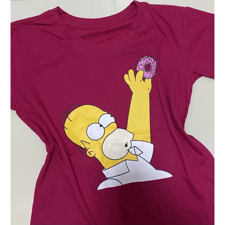 Camiseta T-shirt Blusa Feminina desenhos animados Cartoons Várias estampas  geek moda feminina Hommer Simpsons 100% algodão | Shopee Brasil