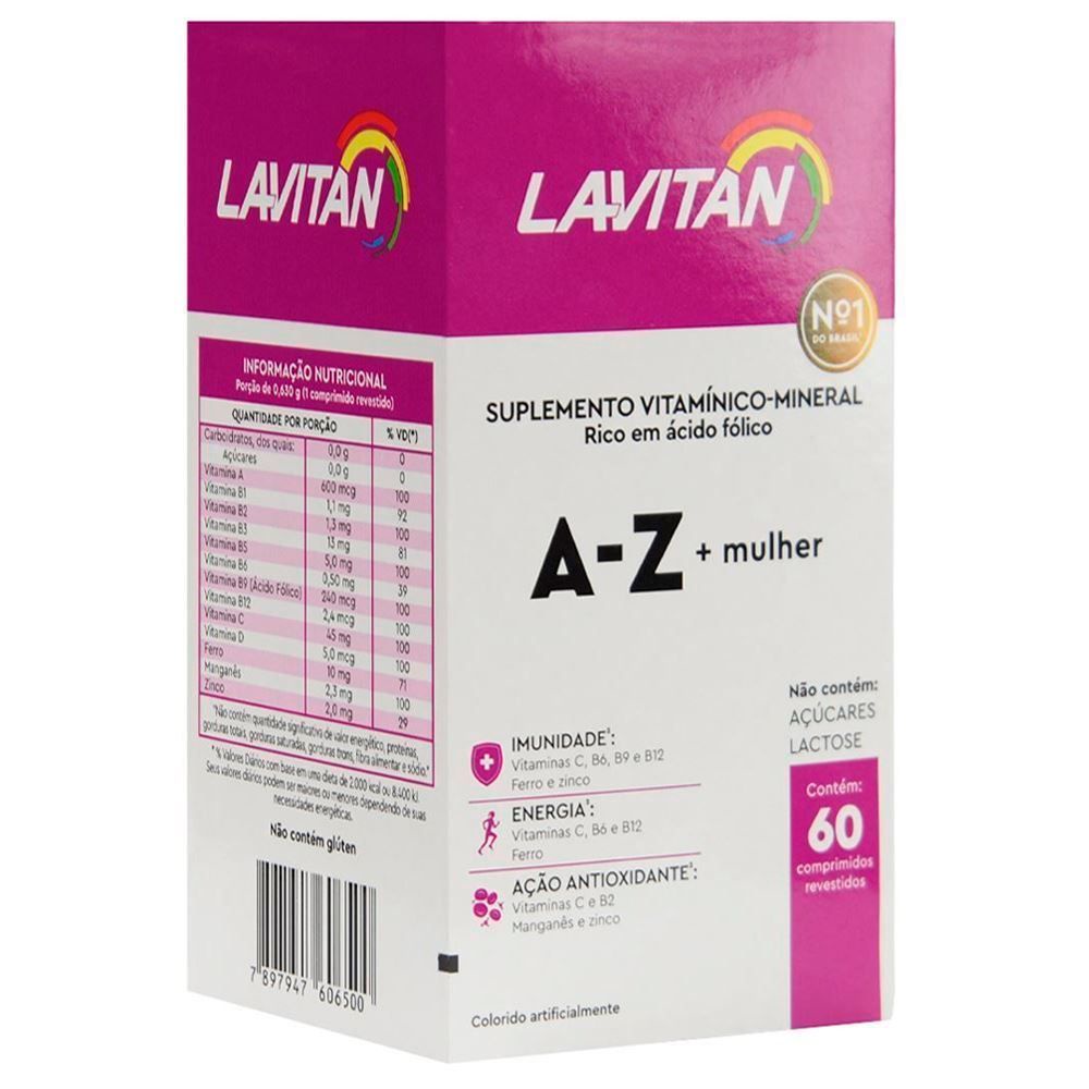 Vitamina Lavitan A-Z Mulher C/60 Comp. | Shopee Brasil