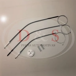 Kit Reparo Maq Vidro Eletrico Megane Novo Dianteiro Esquerdo