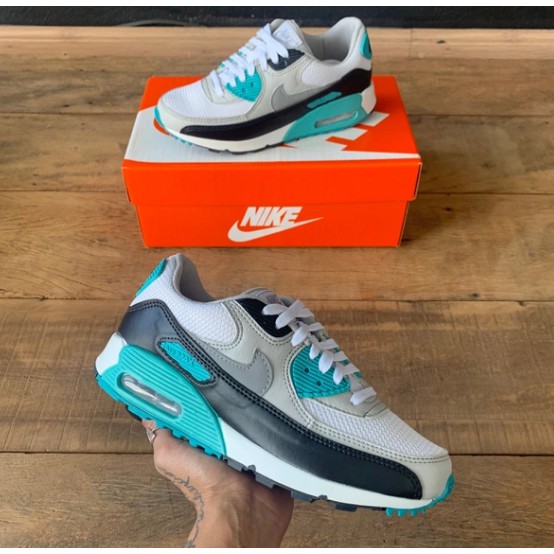 Tênis Air max 90 cinza e verde água UNISSEX GARANTA JÁ !! | Shopee ... Tênis Air max 90 cinza e verde água UNISSEX GARANTA JÁ !! | Shopee ...