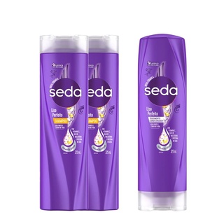 Kit 2 Shampoos + 1 Condicionador Seda Cocriações Liso Perfeito com 325ml