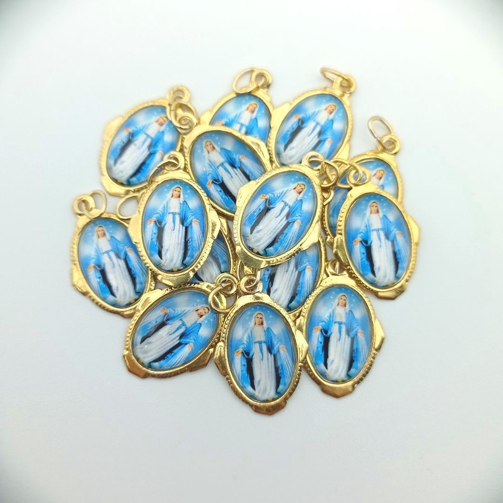 100 Unidades Medalhinha Nossa Senhora das Graças - Medalha em Oferta na Shopee