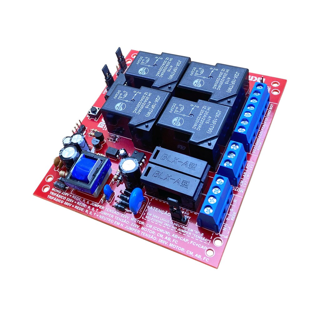Central Placa de Comando para Portão Automático Trifásica Mkn compativel Ppa Garen Rossi Peccinin