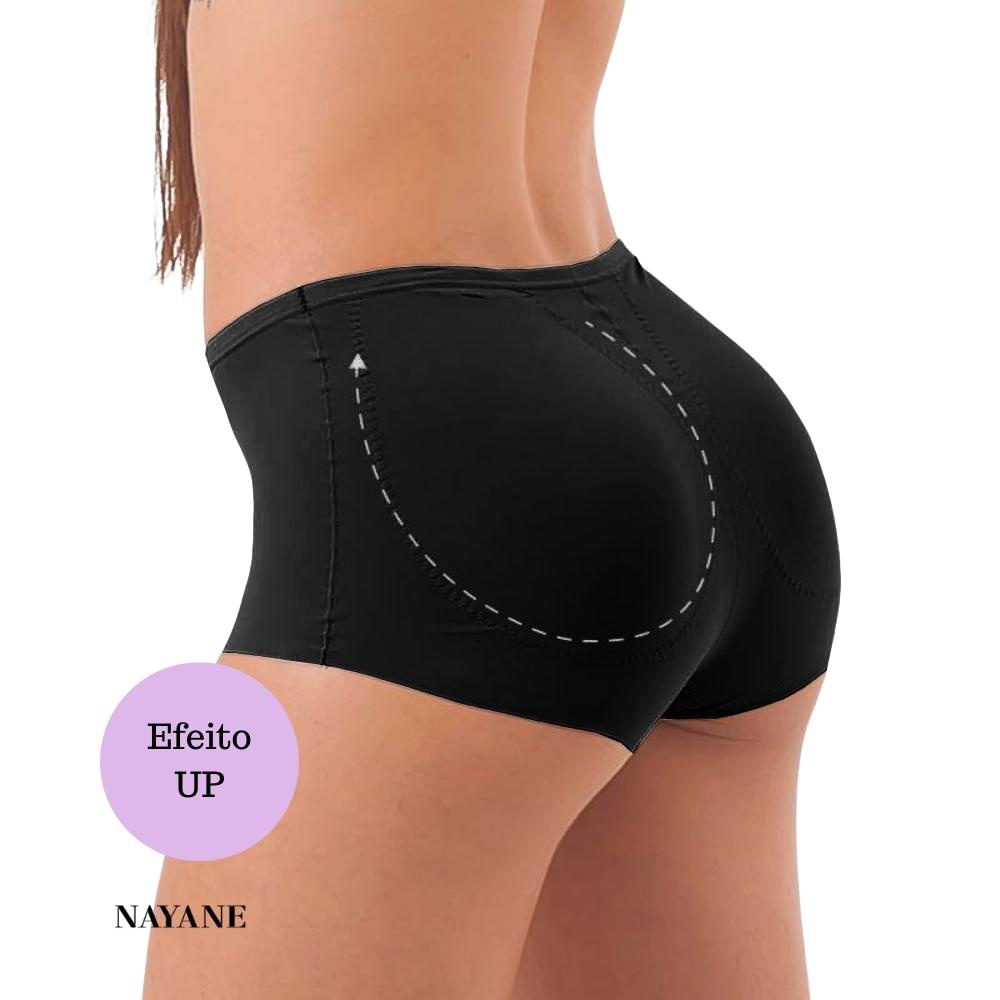Calcinha Com Enchimento Nayane Rodrigues Aumenta O Bumbum Maxi Up Em Microfibra Confortavel E Impermeavel em Oferta na Shopee